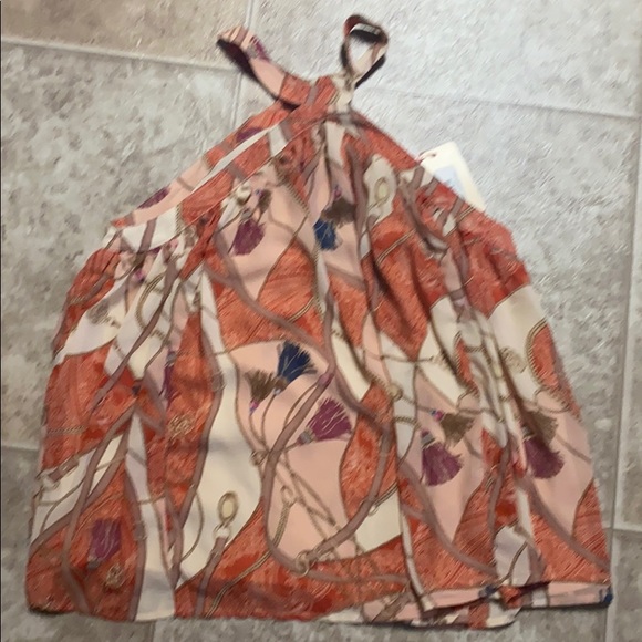 NWT.  Glam printed halter top. - Picture 4 of 4